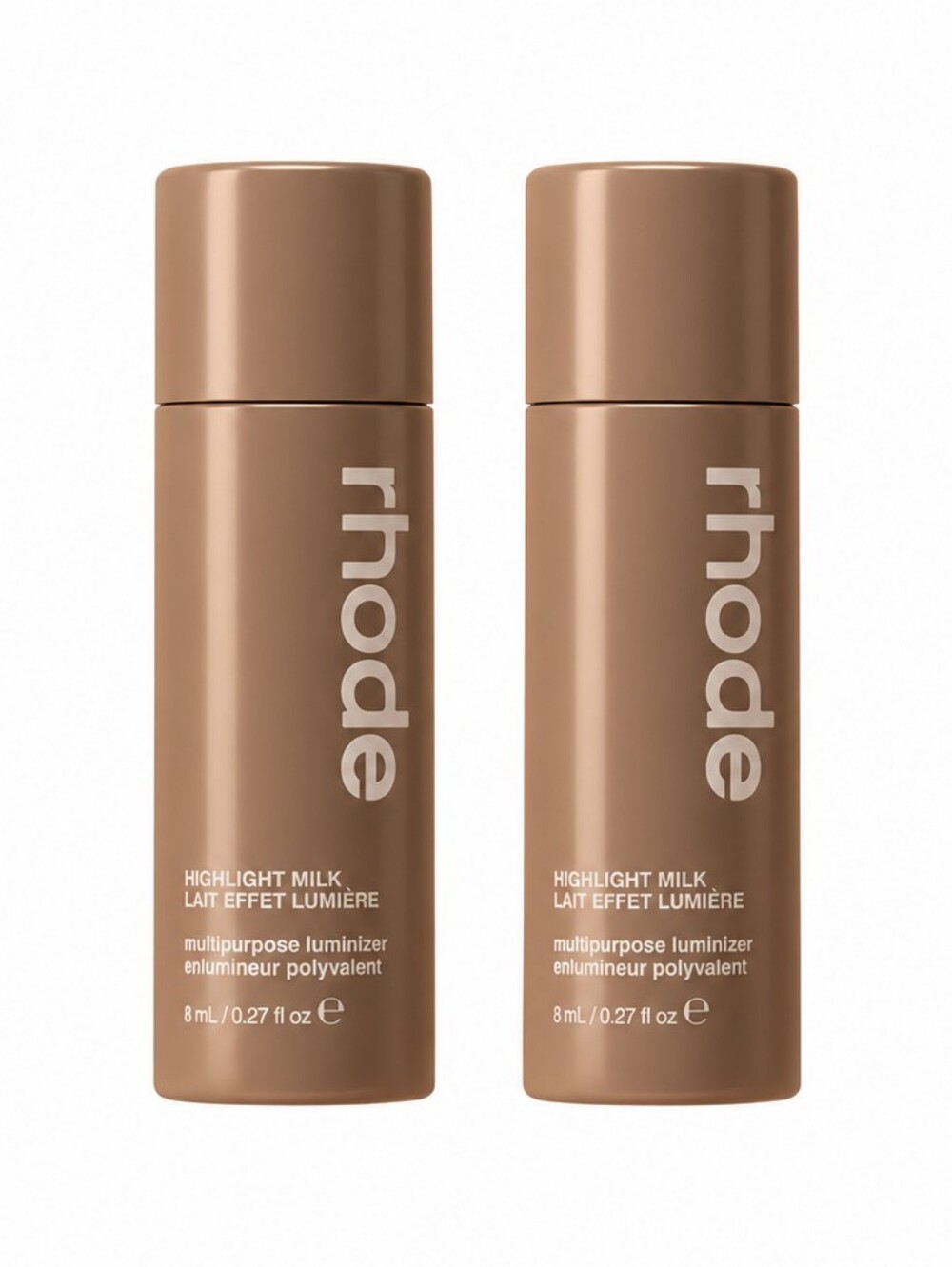 SALE! Rhode Highlight Milk Multipurpose Luminizer pearly warm bronze 2x 8ml NIB